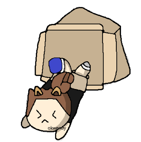 okwendy2's tweet photo. he's in the box. now he's out of the box. https://t.co/dNw33XeWgC