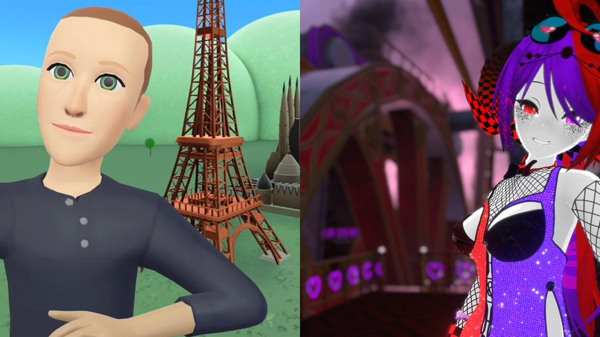 Half&Half_Madam on Twitter "←Horizo n Worlds VRChat Worlds→"