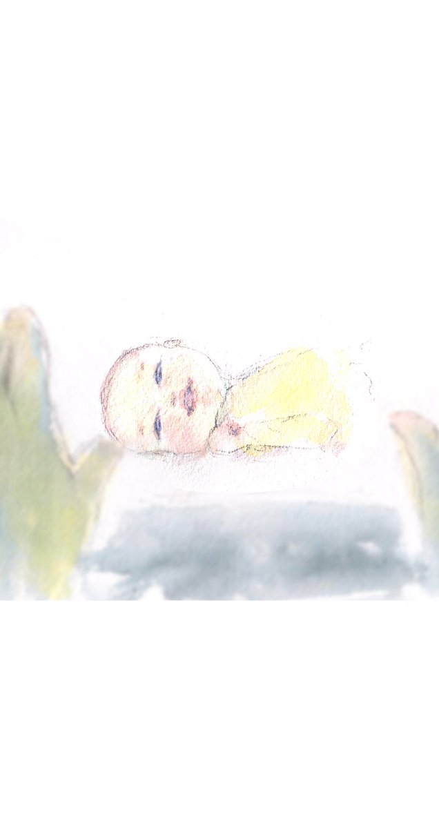 「早めに生まれてきた子どもと目があった話。3/3 」|yukkoのイラスト