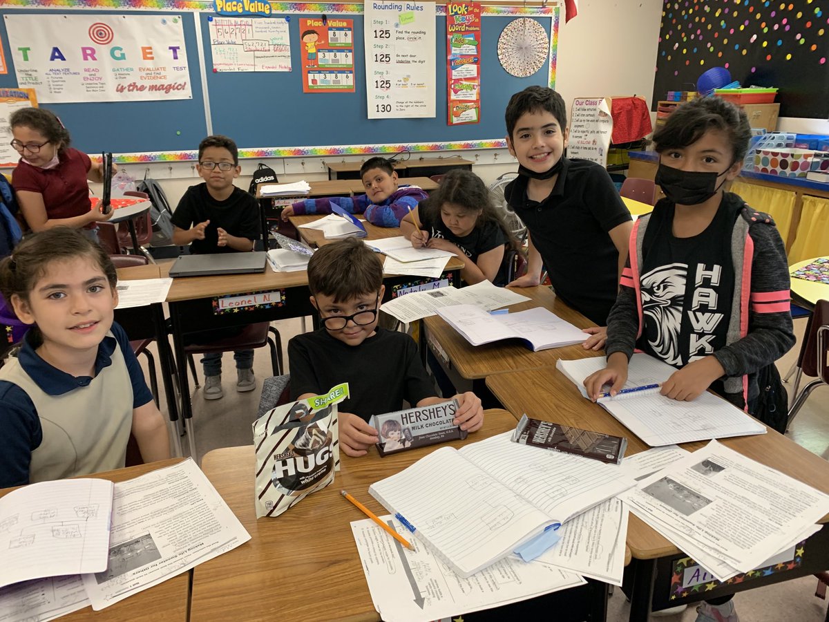 SWEET learning! Time lines, place value and Sweet smiles 💚💜💙❤️#HawkPrideSISD #TeamSISD