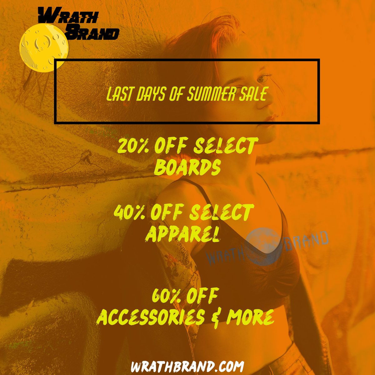 TheWrathBrand's tweet image. LETS GOOOOOO!!! 

End of summer sale catch a deal before it ends! T-shirts, skateboards, hats &amp;amp; more! 

Everything is categorized on WrathBrand.com/shop