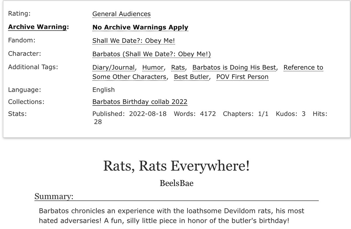 Barbirthday's tweet photo. 🍵 Rats

@SomeLazyDork &amp; @BeelsBae  collab

Read it here https://t.co/iIPoCB7TCM

#OMBarbatosBirthday #obeyme #obeymeBarbatos #HappyBirthdayBarbatos https://t.co/0VIQAJhcqR