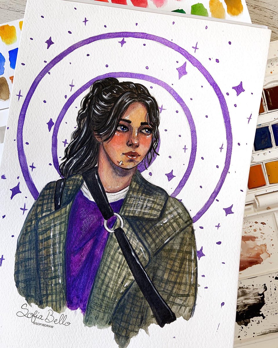 sofibdraw's tweet image. Mentira, subí el dibujo también 💜 
#katebishop #marvel #Hawkeye