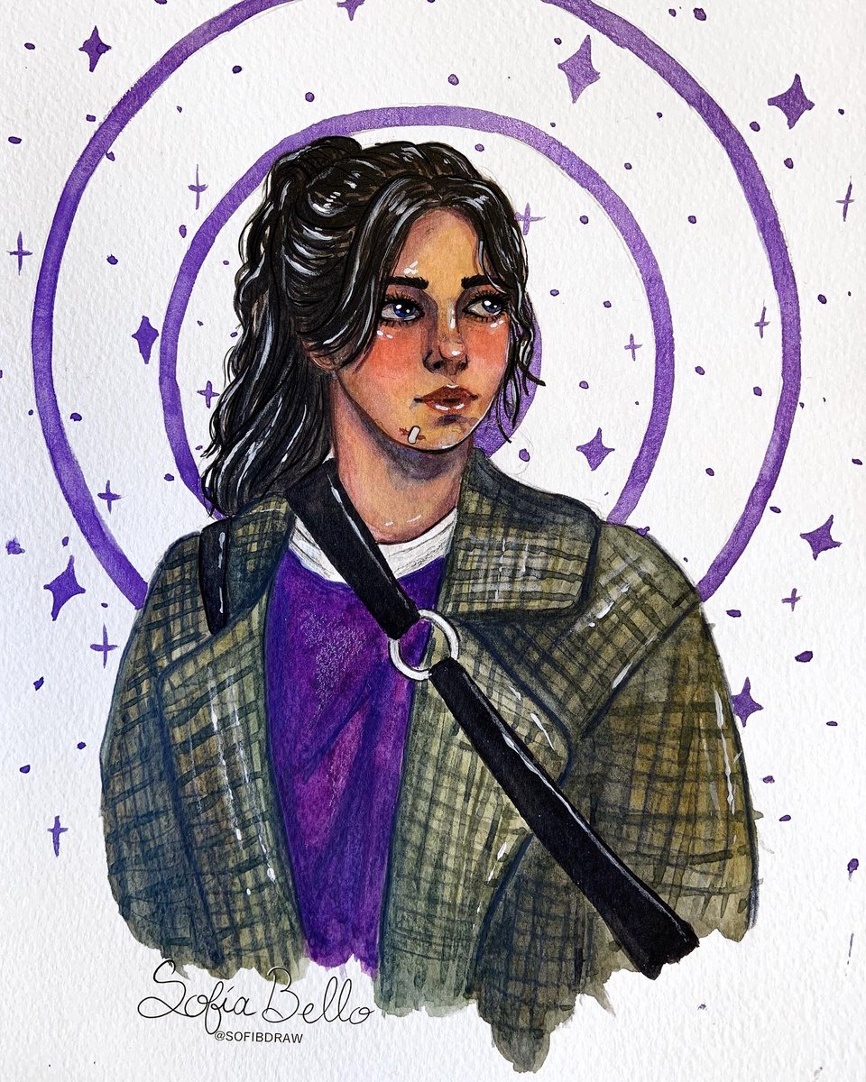 sofibdraw's tweet image. Mentira, subí el dibujo también 💜 
#katebishop #marvel #Hawkeye