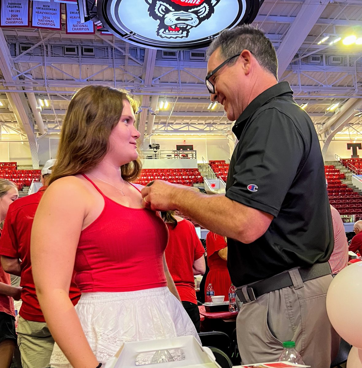 Loved the passion of NC State Alumni at the Legacy lunch and enjoyed meeting some of the incoming Poole Freshmen and their families. 3 pieces of advice Chancellor Woodson gave to incoming freshmen are worth repeating: Get to know your faculty, Get involved, and Travel Abroad.