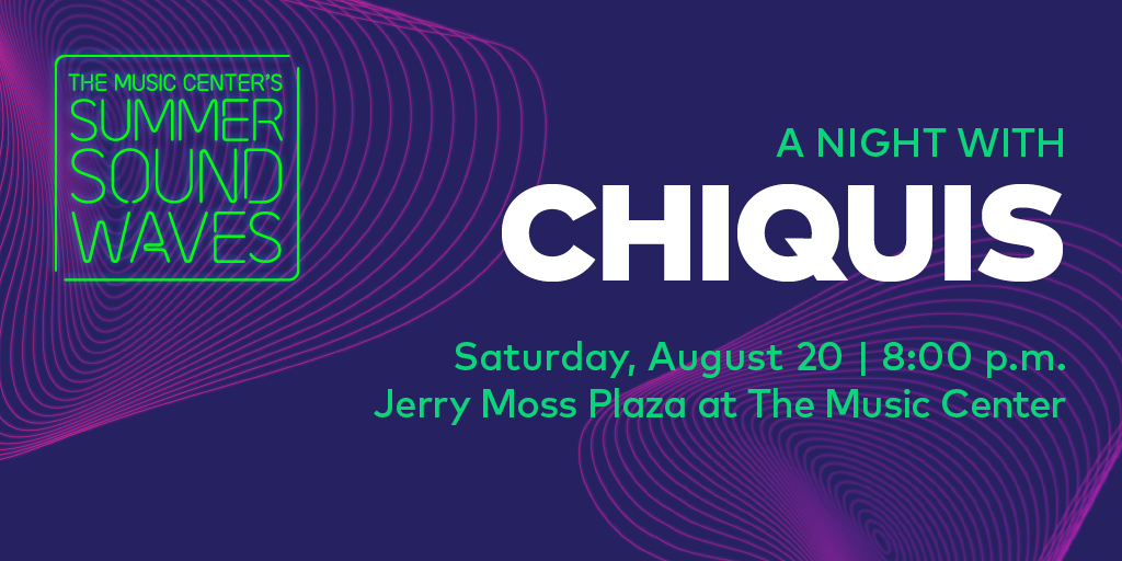 MusicCenterLA's tweet photo. Who's joining us tonight for #SummerSoundWaves?! 🎤✨Latin Grammy winner @Chiquis626 takes the stage on #JerryMossPlaza at 8PM for an unforgettable night in #Downtown #LosAngeles! 🎟👉 https://t.co/JveOWPRyLU. https://t.co/vnouSN8Y0o