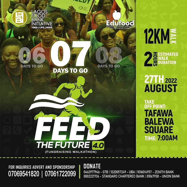 Lagos Food Bank on Twitter "It’s 7 days to our Feed the Future 4.0