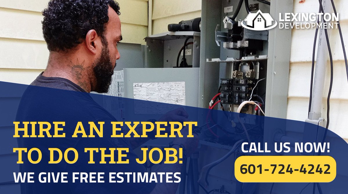 Don't let repairs and installations bug you.

Whatever it is: patio fixing, ceiling repair, painting, etc., hiring who knows their stuff is worth it.

Call us at 601-724-4242 or visit lexingtondev.com for a free quote.

#Handyman #Service #Mississippi #JacksonMS #LexFixIt