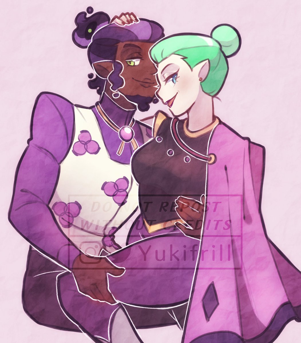 Yukifrill's tweet photo. Now they can be side-by-side in color 😌😌 #odarius #odaliablight #dariusdeamonne https://t.co/QVK3vXoalf