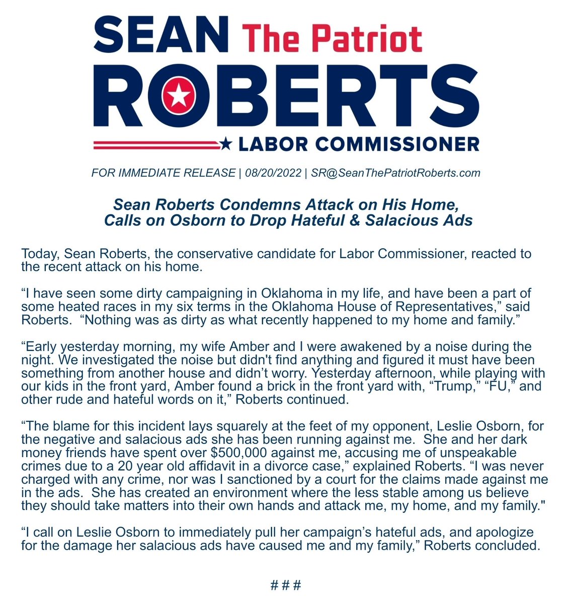 RepRoberts's tweet image. 