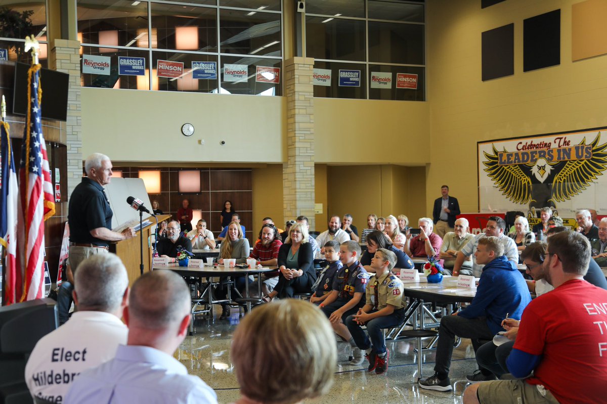 Mike Pence on Twitter "Great to be in Iowa today for the Bremer County