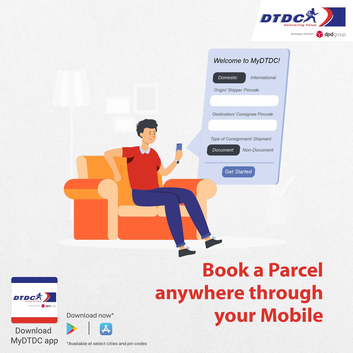 DTDCIndia's tweet photo. Now, you really don’t have to step out for booking any parcel delivery. Just keep your goods packed and schedule a pickup using MyDTDC App, handover the package to us and it’s done! 

Download the MyDTDC App | Link https://t.co/t0sSlSFIuT

#MyDTDC #ParcelBooking #ParcelDelivery https://t.co/DkaR9LEfNr