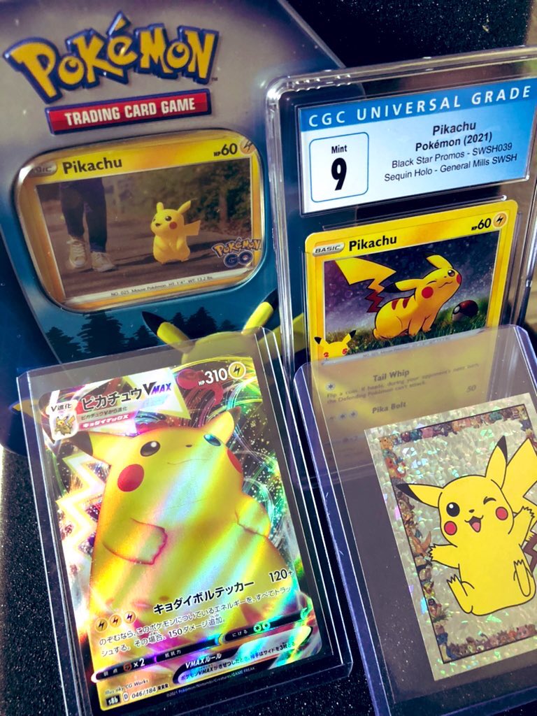 NolaFlightGG's tweet image. 🚨GIVEAWAY🚨

We Will Be Giving Away This @Pokemon TCG Pikachu Set to One Lucky Winner that Includes Slab, Unopened Tin, Japanese Vmax, and ‘99 Merlin Holo Sticker!

To Enter:
-Follow @NolaFlightGG
-LIKE &amp;amp; RT This Post
-Comment W/ Favorite Pokemon

*Winner Drawn 9/3/22 @ 10pm EST