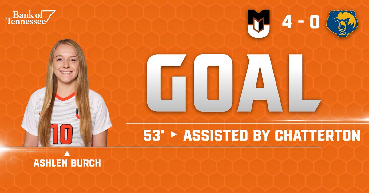 W⚽ 53' | Another one for Ashlen, this one from Hannah Chatterton! #BuffStrong🦬

<a href="/MilliganWSoccer/">Milligan University Women’s Soccer</a> 4, WVU Tech 0