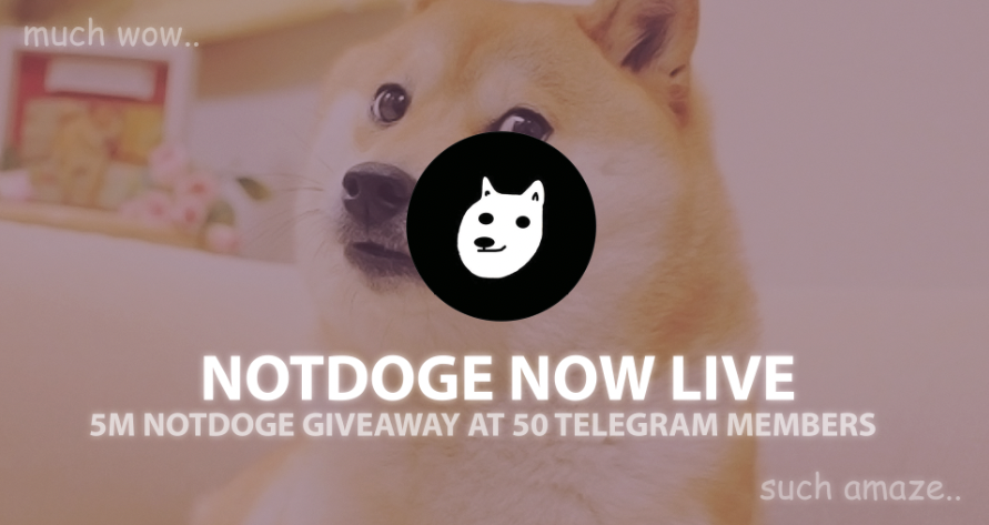 📈<a href="/NotDogeDC/">NotDoge</a> (not $DOGE!) is now trading live!

✅LPs Burned
✅40% Supply burned
✅0% Tax 

🔗<a href="/dexscreener/">DEX Screener</a>: dexscreener.com/dogechain/0xbd…

🎁5m #NotDoge giveaway in Telegram at 50 members 👉t.me/+5pTNSn5-9IIzY…
