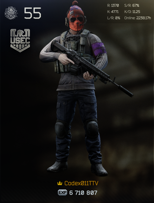 Codex011TTV's tweet image. The tracksuit grind has been completed! My 2nd wipe with tracksuit now in both my 1st and 2nd wipe! Absolute pleasure to stream and share the moment with all of you guys! I am so thankful for all of you guys supporting and checking by daily! THANK YOU!! ♥️