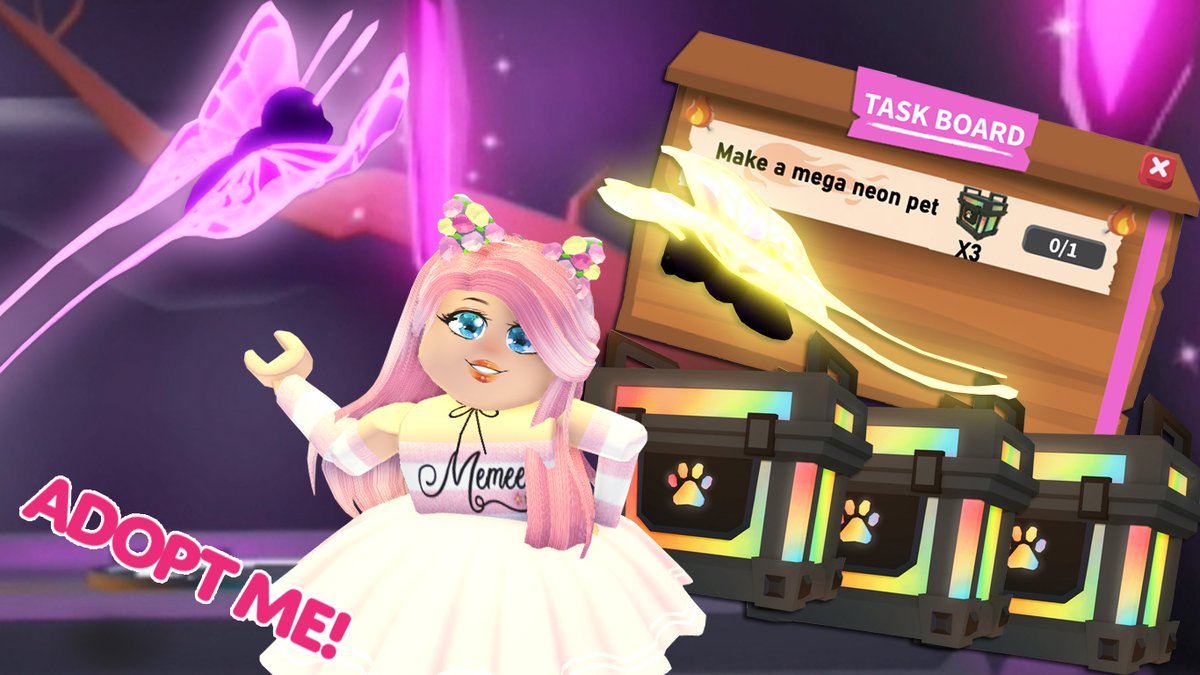 MemeePlays's tweet photo. Making the first Neon and Mega Neon 2022 Uplift Butterfly in @PlayAdoptMe @Bethink_RBX @UpliftGames @newfissy
https://t.co/dpOq11I5qj
#AdoptMe #AdoptMePets #NeonButterfly #MegaNeonButterfly #UpliftButterfly #NeonPets #MegaNeonPets #Adoptmetrades #RGBBox #Memee #Youtube #Roblox https://t.co/4n7ol9Biqe