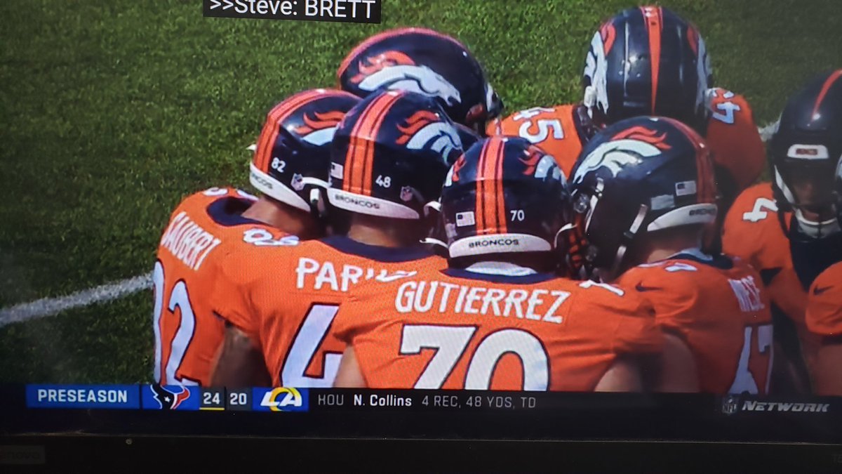 Welcome to <a href="/NFL/">NFL</a> Preseason Game 2 <a href="/Sebastiandev80/">Sebastian Gutierrez</a>! We are excited for you and proud of your accomplishments.
#GRIT 🦫
#BuildTheDam 🪵