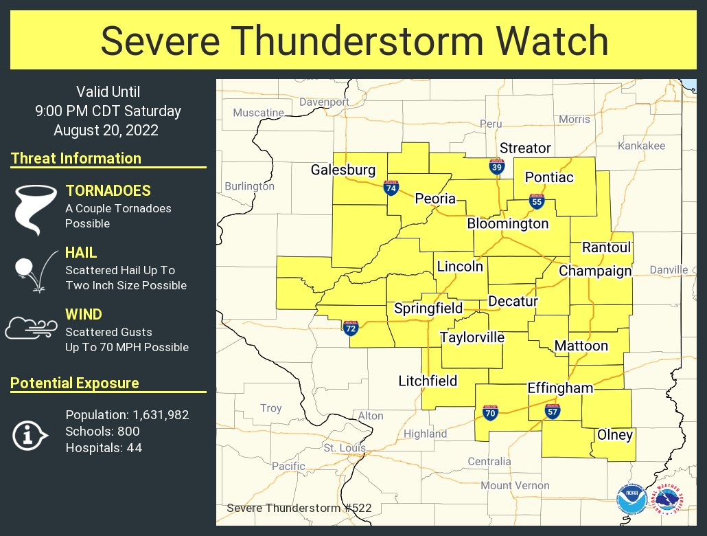 NWS Storm Prediction Center on Twitter "A severe thunderstorm watch