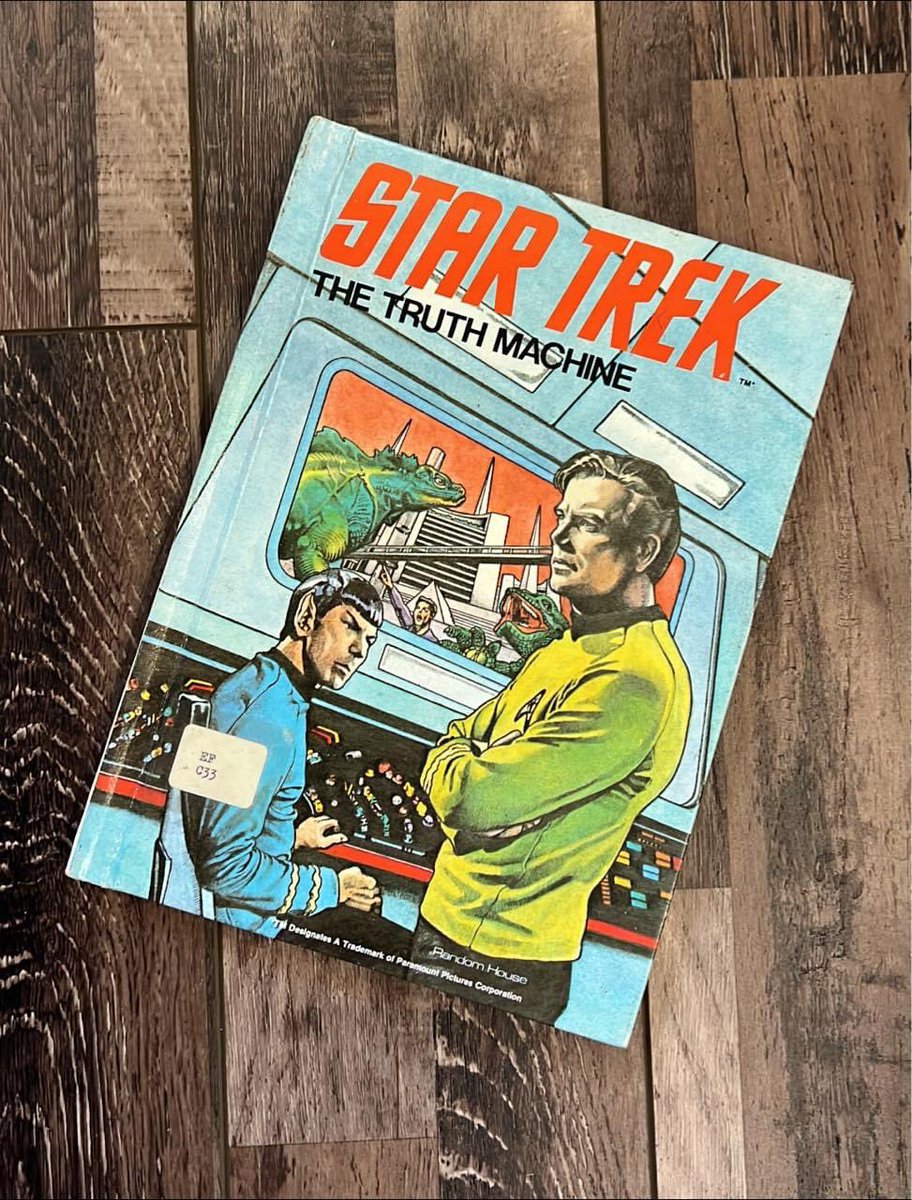 My wife went to a book fair today and guess what she brought me? Amazing! #Kirk and #Spock…and giant lizards!!￼
#StarTrek #childhoodfavorite