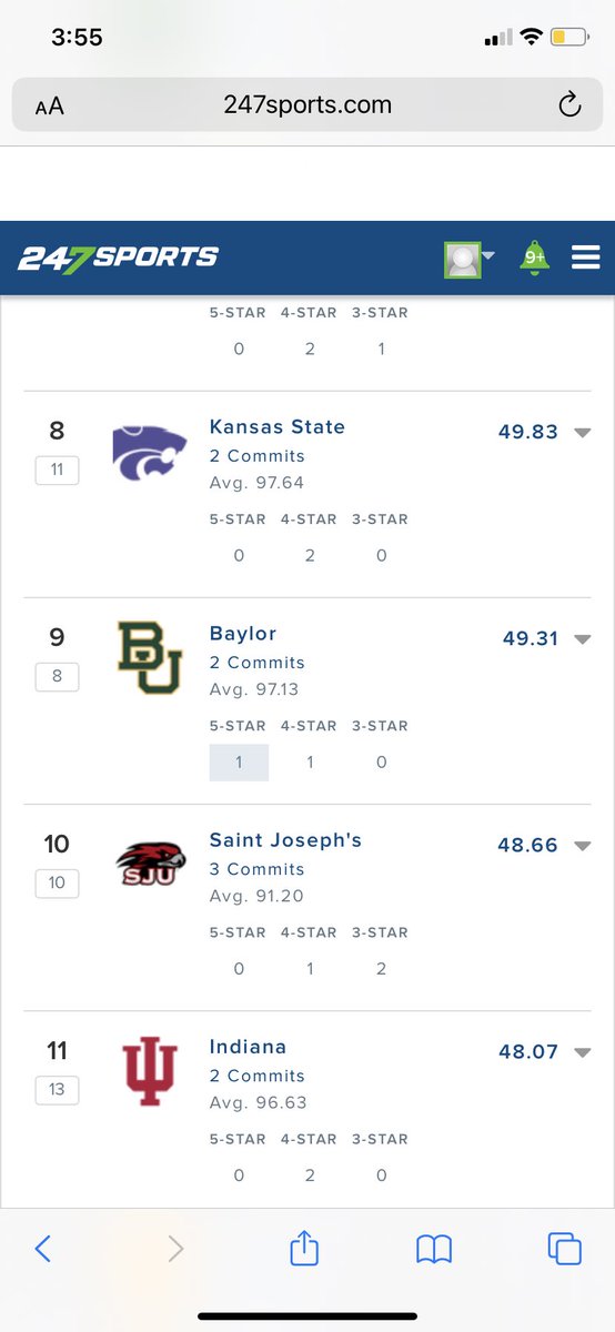 HHHardwood's tweet photo. With Shawn Simmons’ commitment, St. Joe’s currently has a top 10 2023 recruiting class according to @247recruiting: https://t.co/iGPi7vOFbE