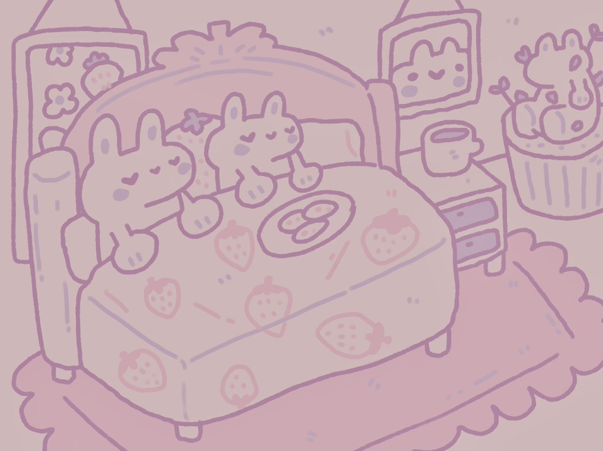 comicsyey's tweet image. sleepy bunnies 💤☁️
#procreate #cute #art #illustration #digitalart #comic