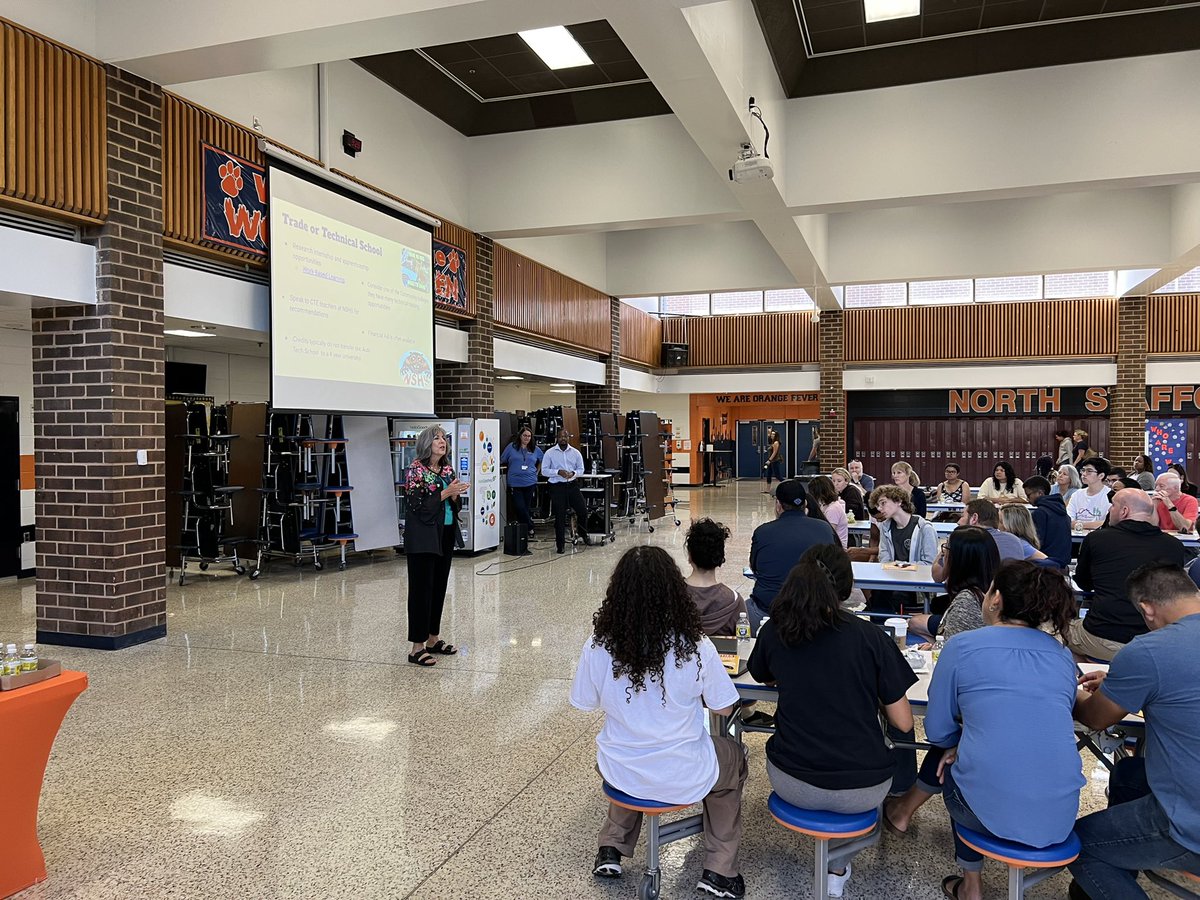 Counselors this morning held our annual Senior Breakfast and Bootcamp!! It was the first in-person iteration since Covid and we had a great turnout!! #classof2023 <a href="/NicholstcTom/">Tom Nichols, Ed.D.</a> <a href="/NSHSNorthNation/">NorthNation</a> <a href="/SCPSchools/">Stafford Schools</a> <a href="/WestleytheWolv1/">Westley the Wolverine</a> <a href="/CatWhiteNSHS76/">Catherine White</a> <a href="/drcalzy/">Jacinta Calzada, Ed.D.</a>
