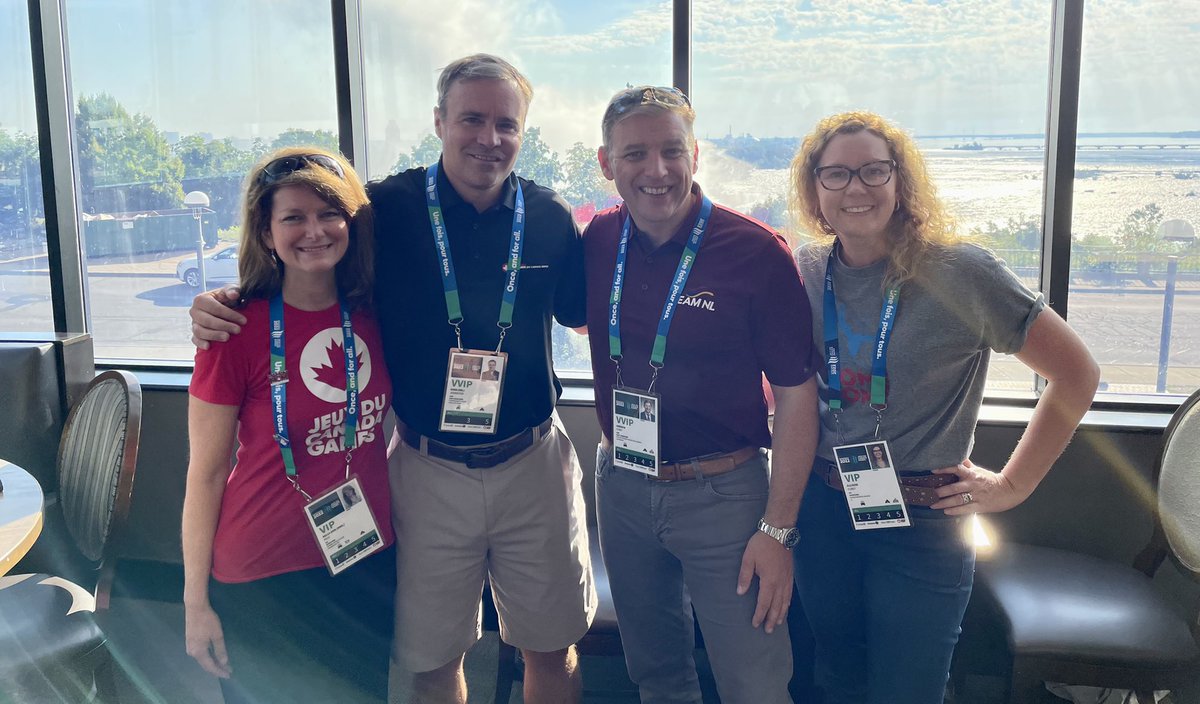 FureyAndrew's tweet photo. Special day @CanadaGames #Niagara2022 with Newfoundland and Labrador’s fantastic contingent. So proud of our province’s performance.

Great to meet with Chair Evan Johnston and CEO Kelly-Ann Paul as well, particularly as we get set to host the 2025 Games in St. John’s! https://t.co/3XwYbvGsCM