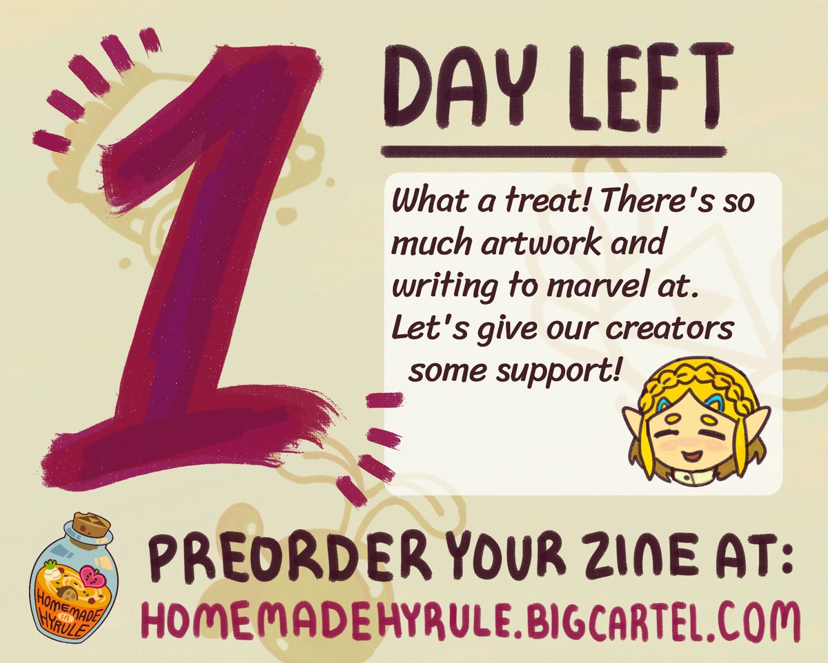 homemadehyrule's tweet photo. Preorders close tomorrow! That means you have about one day left to get this amazing project! We are 10 orders away from our next stretch goal!
#zeldatwt https://t.co/hCsQndT1yX