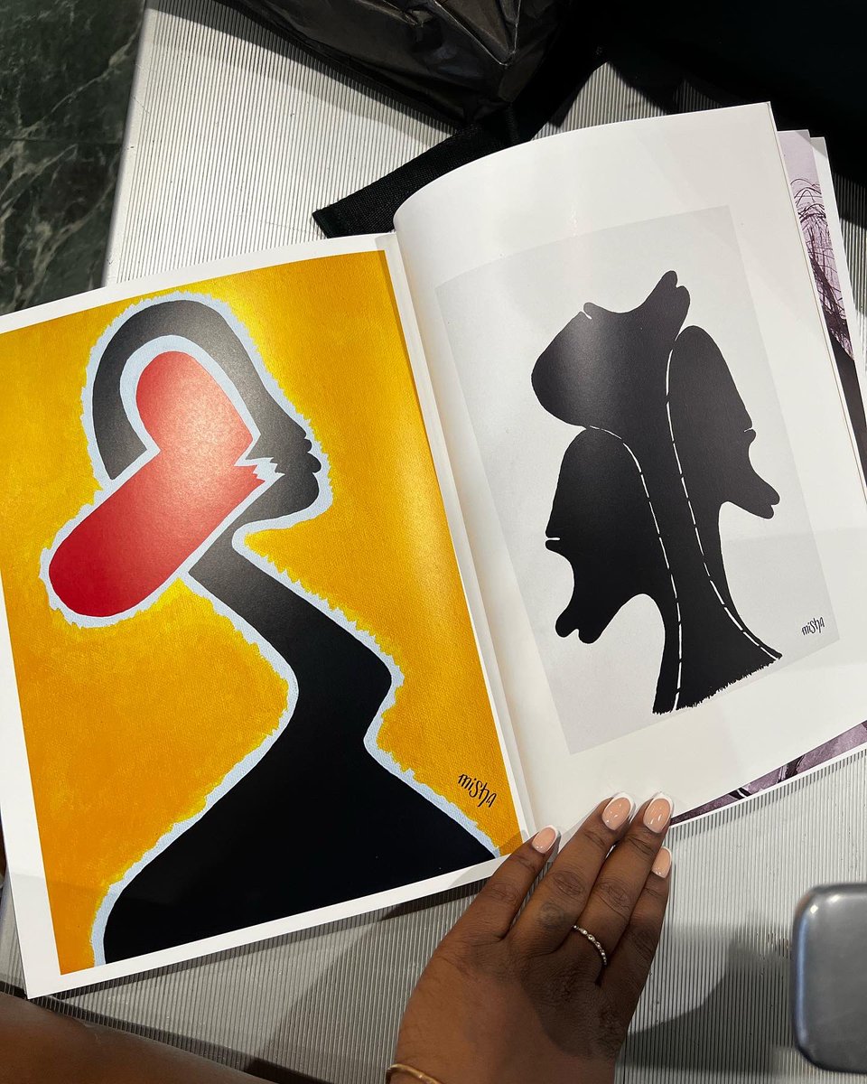IamMishaB's tweet photo. My art made it to its 1st magazine feature and I received my 1st merch samples 😭

Look at Gods daughter walking in her purpose 💃🏿 https://t.co/gJ9ZHZs4hh