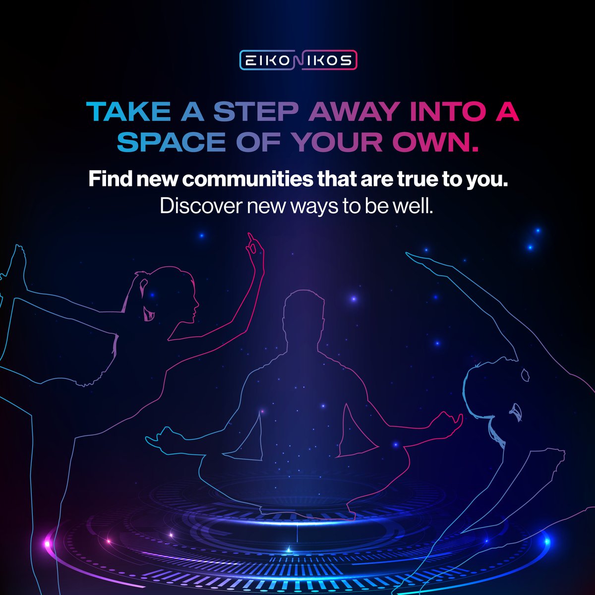 Eikonikos_HQ's tweet photo. Take a step away into a space of your own.

Find new communities that are true to you. Discover new ways to be well. 

Discover Eikonikos. Its more than a metaverse.

https://t.co/AAWaYY2y7p

#eikonikos #metaverse #morethanametaverse #cardano #cnft https://t.co/LQIayczr22
