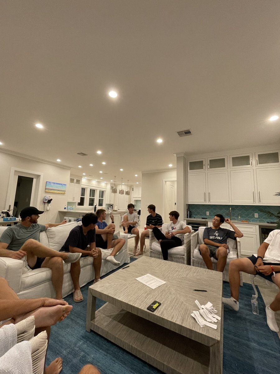 RiceMGolf's tweet photo. Our Fall team retreat was huge for our TEAM! Can’t be a better way to bring these young men together & build TRUST leading into the season. Now it’s time to get after it! #genuinehumility #visiblewisdom #compasslikehonor #unshakeablediscipline #rpoteam https://t.co/Di9baXsRbJ