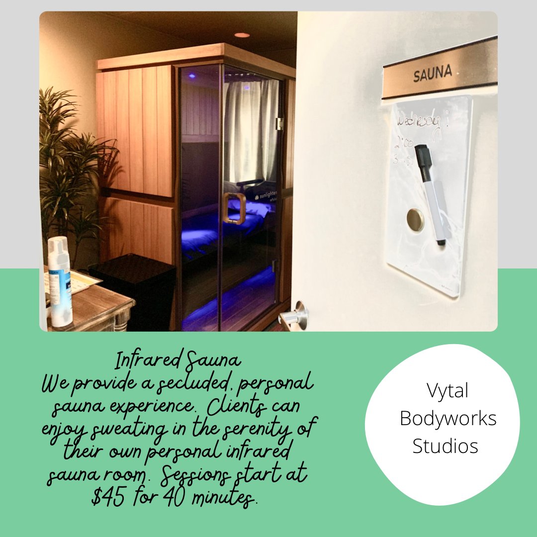 VytalBodyworks's tweet photo. Which sauna is right for me? From weight loss to muscle recovery and skin rejuvenation, infrared technology will restore your body and your mind.
I'm interested in: Detoxification, Immunity, Weight Loss, Anti-Aging, Relaxation, Heart Health, Muscle Recovery &amp; Sleep
#ICT #wichita https://t.co/nedqDKnDUL