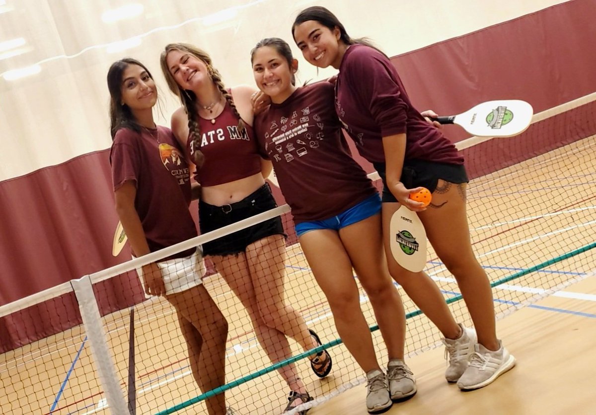 Pickleball!!!! #CrimsonKickoff <a href="/nmsu/">New Mexico State</a>