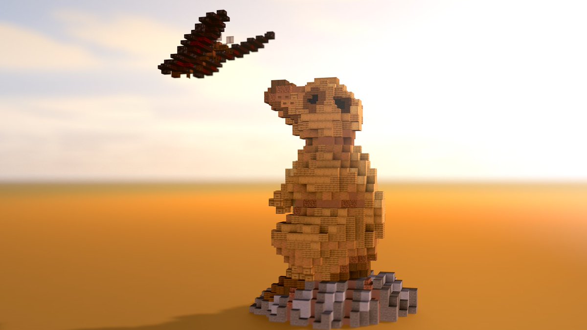 Meerkat with butterfly 🦋

Built on <a href="/HeroPixels/">Hero Pixels</a> 
#minecraft #minecraft建築コミュ #Minecraft軍事部