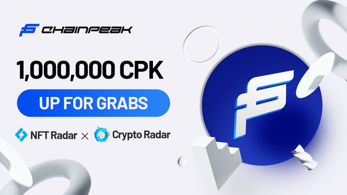 🪂ChainPeak (CPK) Airdrop

🔗Link to join: newadropz.xyz/2022/08/chainp…
📅Airdrop end date: September 19, 2022 @ 09:00 am (UTC)
💰Airdrop value: 200 $CPK Tokens 

#Airdrop #Crypto