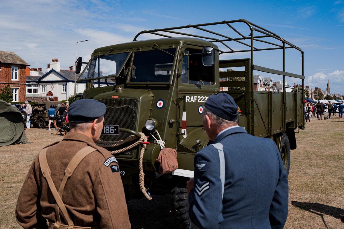 Some nice classic vehicles at Lytham 1940s show today #lytham #army #1940s #war #lancashire #exarmy #classic