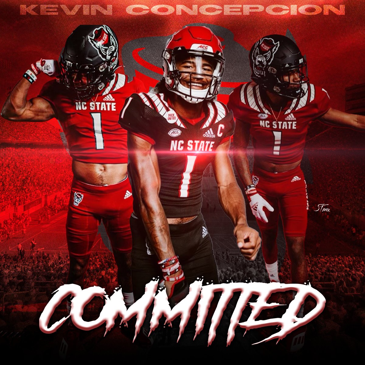 Spencer Thomas (@s_t_editz) on Twitter photo <a href="/Kcthekid2/">Kevin Concepcion</a> Commits to NC STATE. The dynamic WR chose the Wolfpack over the Tar Heels. <a href="/Kcthekid2/">Kevin Concepcion</a> Commits to NC STATE. The dynamic WR chose the Wolfpack over the Tar Heels.