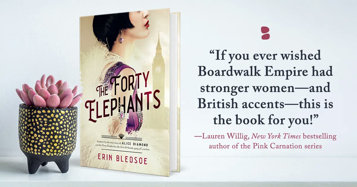 BlackstoneAudio's tweet photo. Are you a fan of @PeakyBlinders__, @oceans8movie, or @boardwalkempire? Based on the real-life of #AliceDiamond (and her gritty gang of Roaring 20s women), #THEFORTYELEPHANTS by @erinwritess launches on 8/23!

“A mesmerizing spell of a novel.”— @CWGortner

https://t.co/5nQN4pJIfQ https://t.co/ZoHrglbUw6