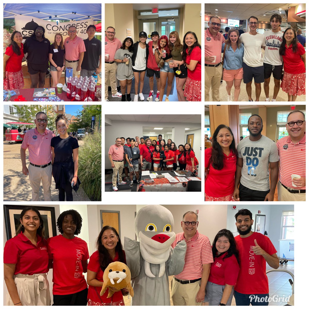 akgonzal327's tweet photo. Day 2 of @WUSTL new student move in with @WashUChancellor. So much fun hanging out with new students and their families and our dedicated staff and student leaders. #washu26 #wearewashu #gobears https://t.co/JQUvULoKL1