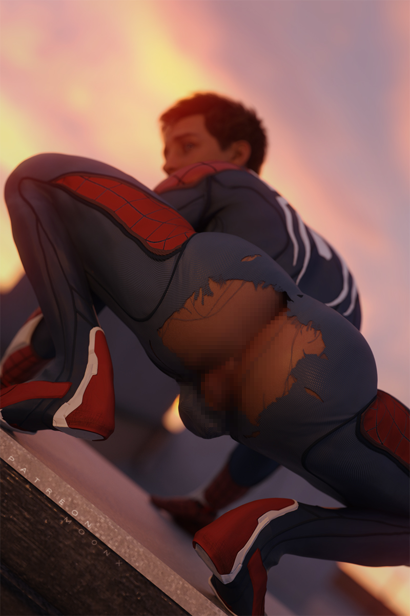 Mo0nXArt's tweet photo. This is exactly why Pete has extra suits hidden around New York... 🍑🍆

You never know when it will rip unexpectedly 😳📸 

#SpiderMan #PeterParker #Marvel  #SpiderManPS5 #MarvelsSpiderManRemastered #NSFW https://t.co/vY2AXbnLXH