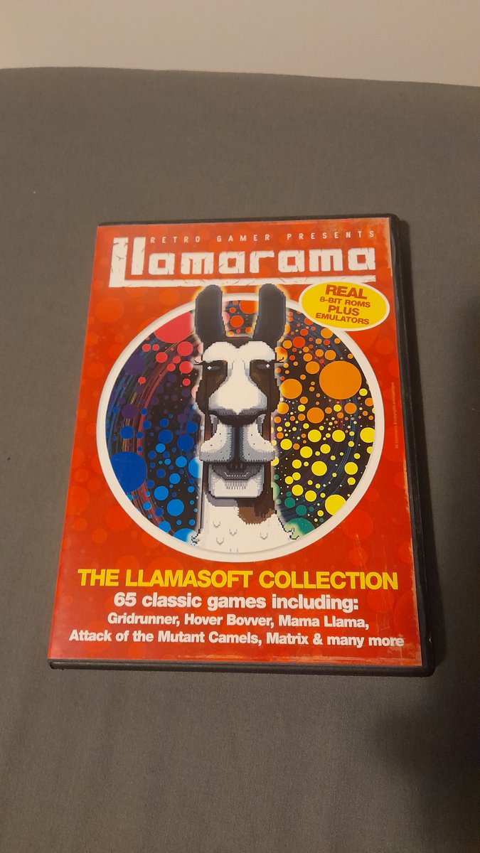 regularjay114's tweet photo. A friend of mine gave me this amazing @llamasoft_ox collection a while ago and I've just found it while searching through a box of old pc stuff. Now if I could just find a pc with a CD drive I'd be in for a wild night. 

#RETROGAMING #retrogames #llamasoft #absoluteclassics https://t.co/JtcTP643PH