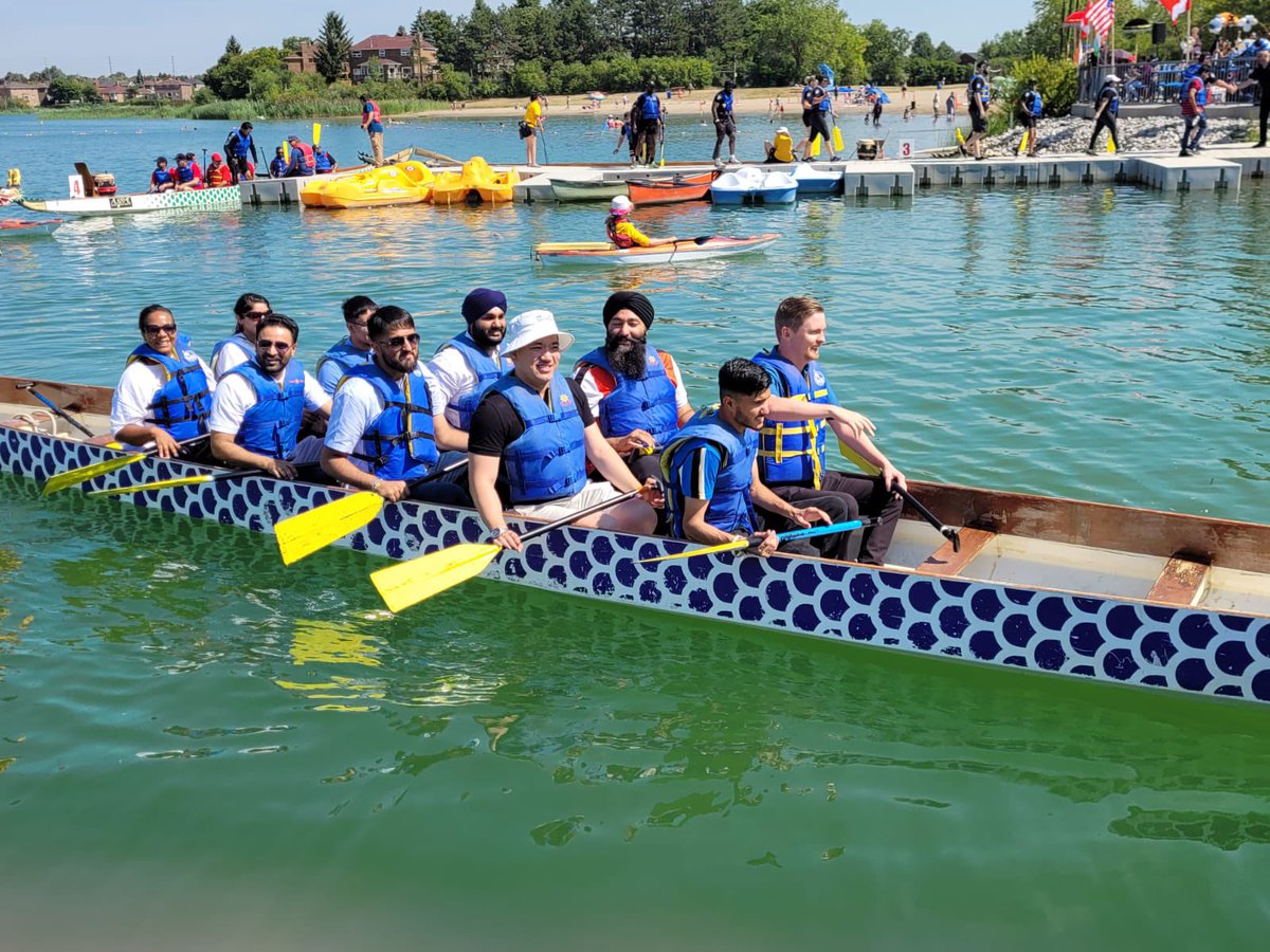 PrabSarkaria's tweet photo. It was great to participate in the 12th annual #BramptonBoatRace with my caucus colleagues #TeamBlueWave๐.
I want to thank the Brampton Malayalee Samajam for organizing this amazing event for the community. #onpoli https://t.co/iNLB3UBbWE