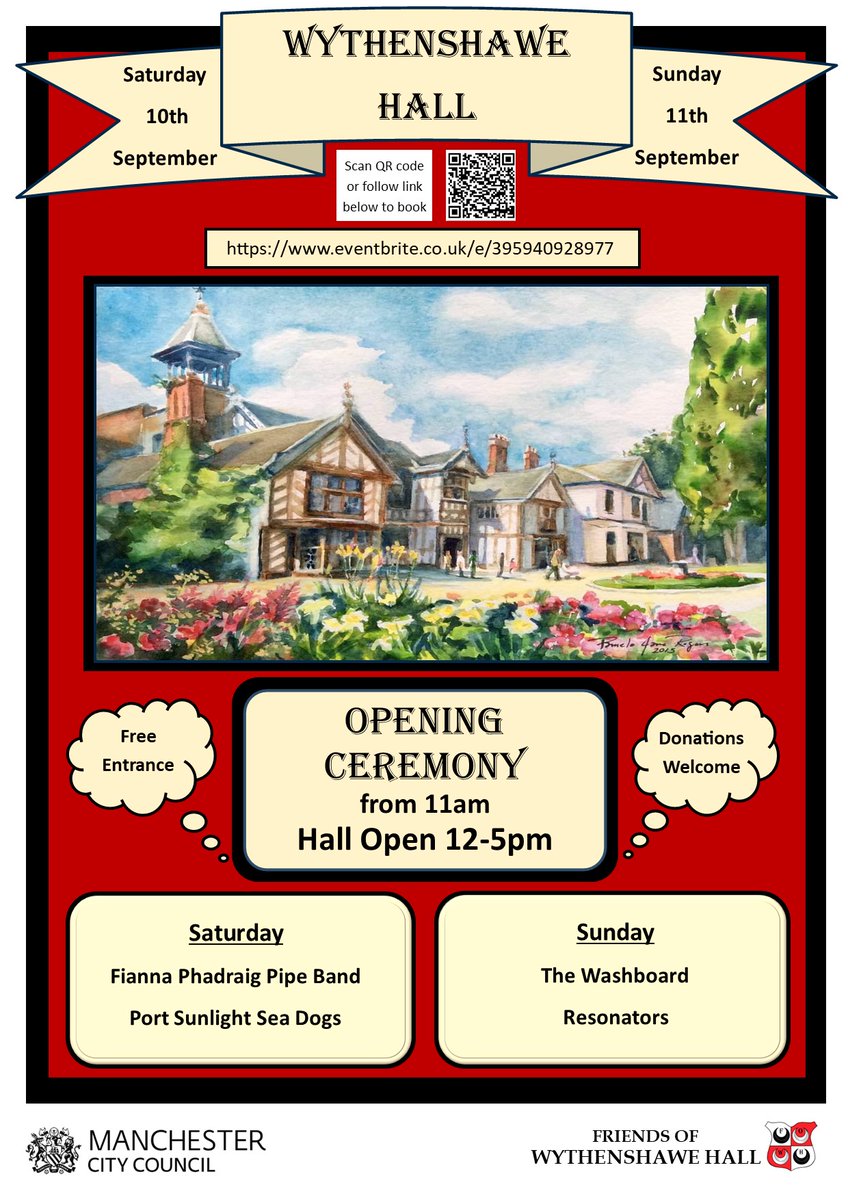 LadyOfWythyHall's tweet photo. Fabulous afternoon showing the local councillors around @WythenshaweHall in advance of the Grand Reopening weekend, Saturday 10th and Sunday 11th September. Thankyou so much for taking the time to visit. It makes me so happy to say the words "Welcome to Wythenshawe Hall!" https://t.co/cTTAUqwIez