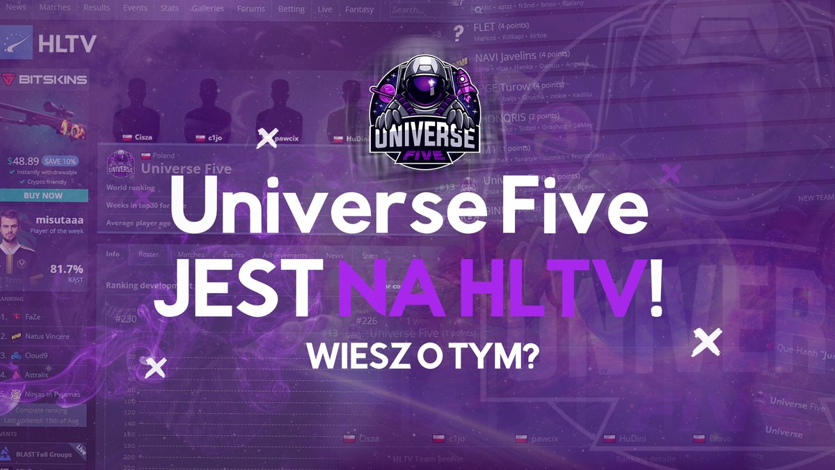 Universe Five - Organizacja esportowa tweet media