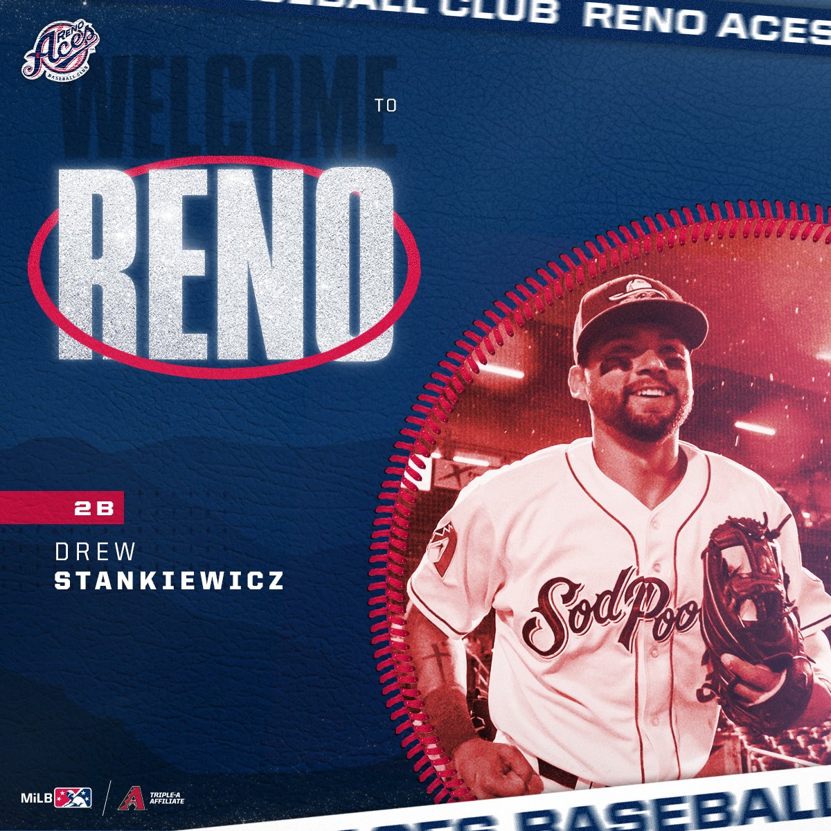 Aces's tweet photo. Two new additions to the squad 👊

The @dbacks have transferred 2B Drew Stankiewicz and C Lyle Lin to Triple-A Reno. The boys are here and ready to rock 🤙

@DrewStankie | @lin_lyle https://t.co/HQw0VrSMCZ