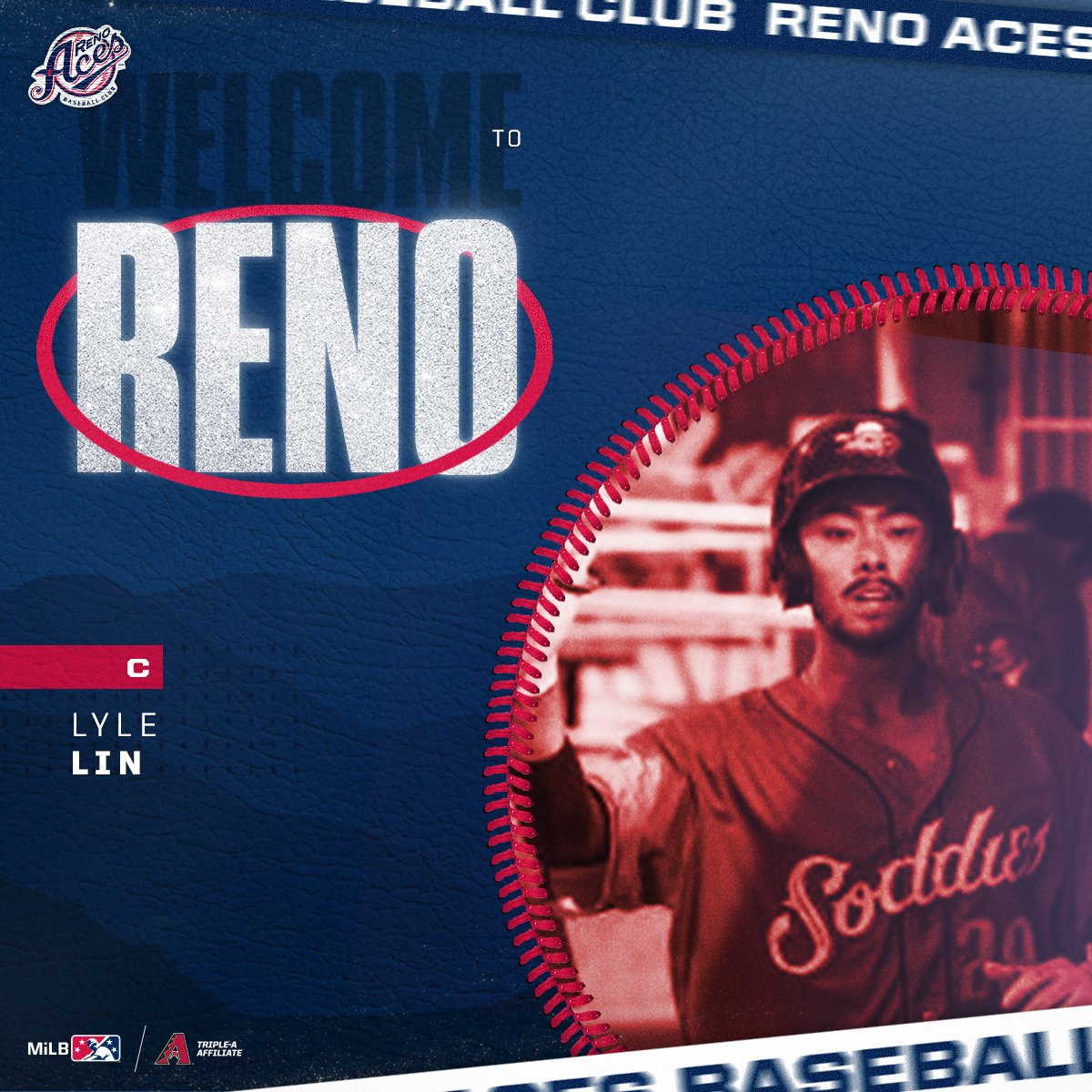 Aces's tweet photo. Two new additions to the squad 👊

The @dbacks have transferred 2B Drew Stankiewicz and C Lyle Lin to Triple-A Reno. The boys are here and ready to rock 🤙

@DrewStankie | @lin_lyle https://t.co/HQw0VrSMCZ