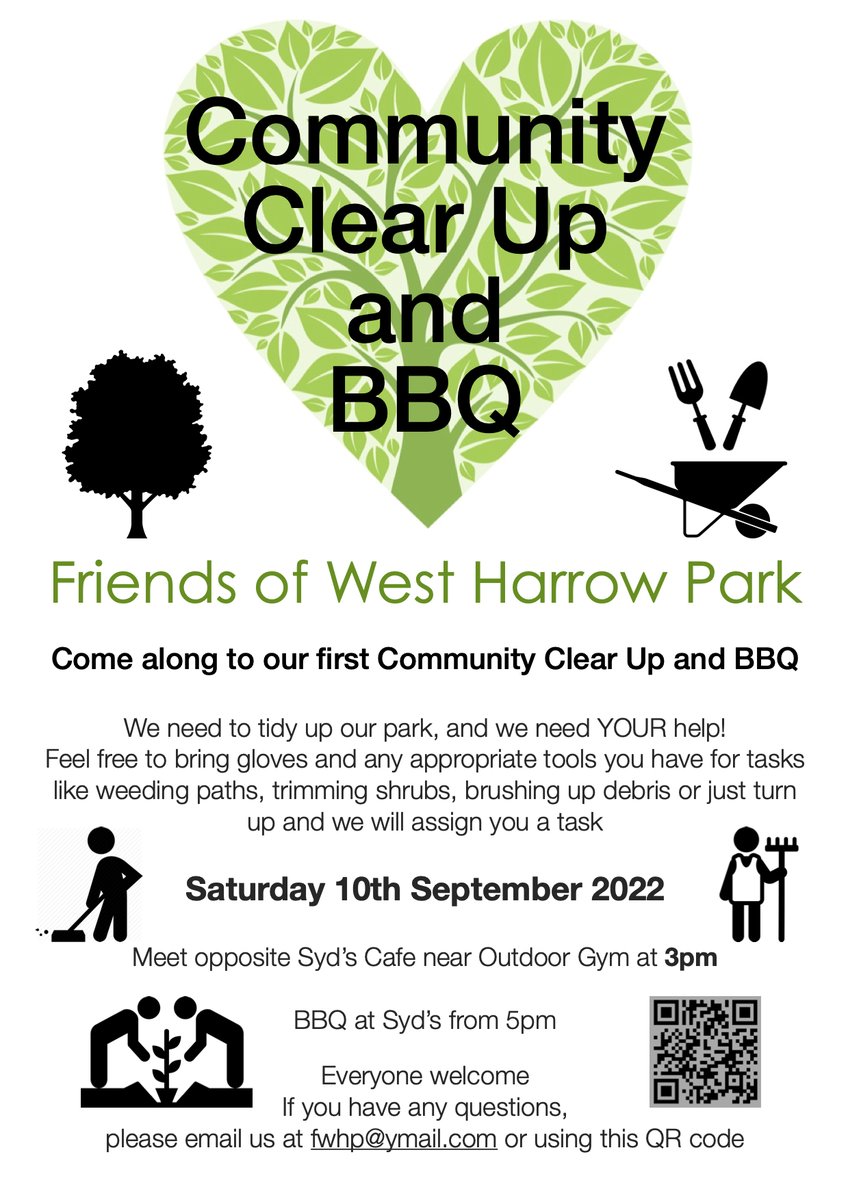 Help keep our park beautiful whilst having fun with your friends and neighbours.