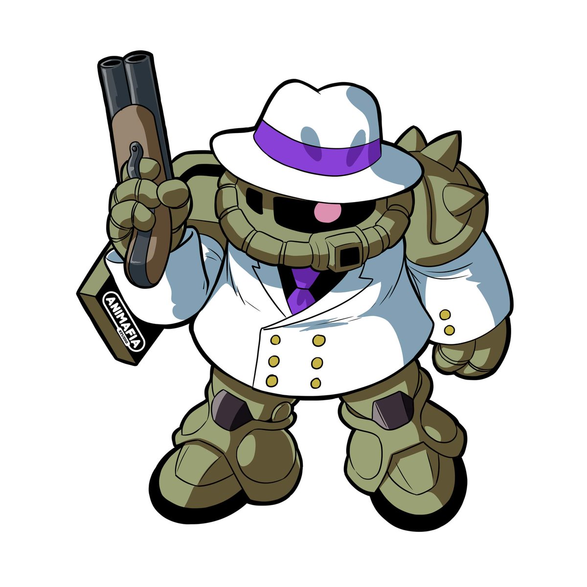 Animafia_Studio's tweet photo. El Zaku II estilo Mafia!!! https://t.co/3lh8bQKd8W