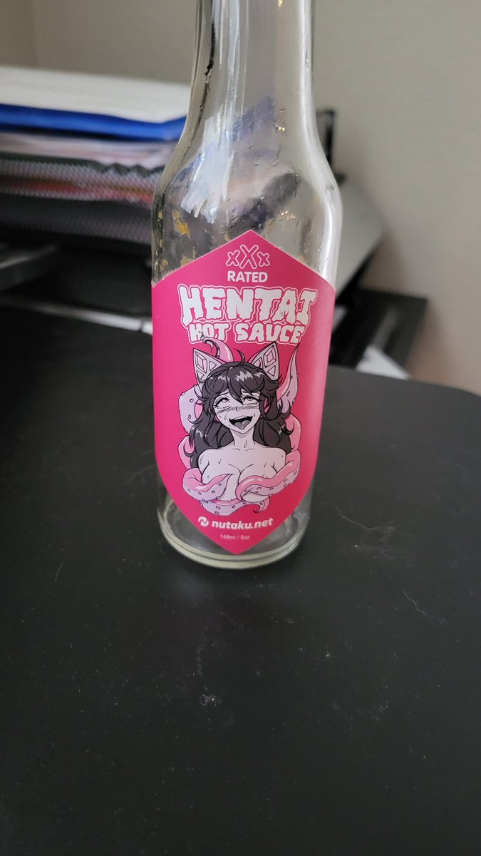 TheWheezyDeezy's tweet photo. Officially out of my #hentai hot sauce... if @nutakugames doesn't bring it back I'm gonna have to start using #tobasco and nobody wants that... 😔 https://t.co/ggEGBWHshb